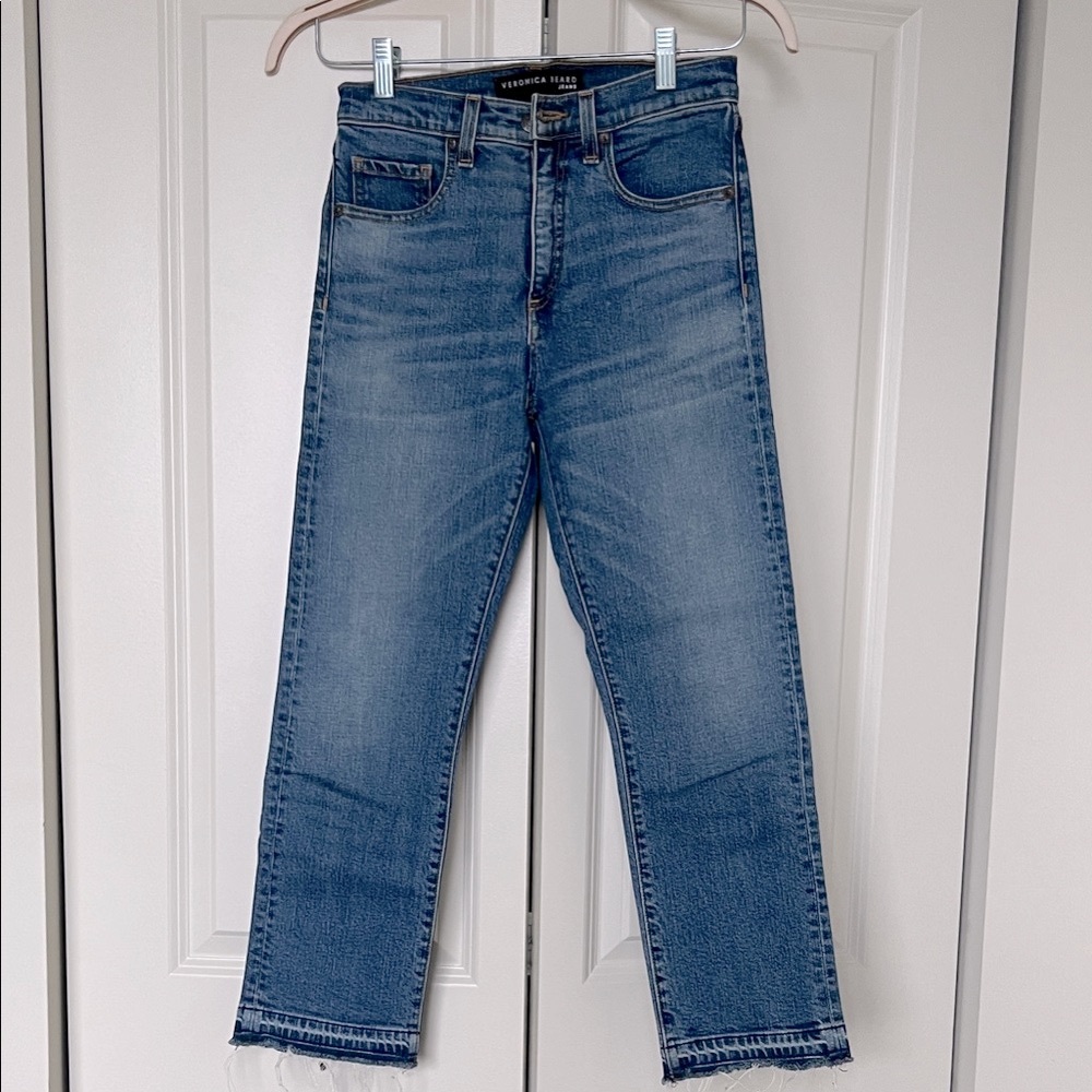 Veronica Beard Straight Blue Jeans